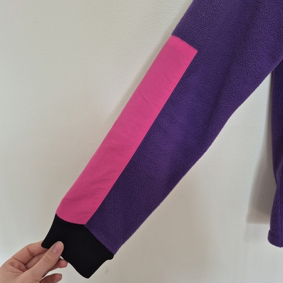 Topo Designs Women’s Polartec Purple & Pink Fleece Pullover - Size M - Picture 2 of 5